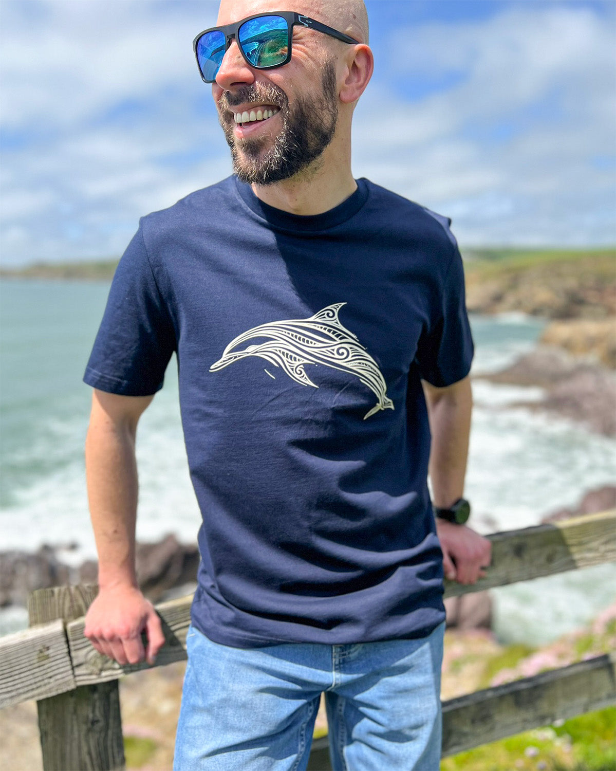 Atlantik-Delfin T-Shirt – Bio-Baumwolle