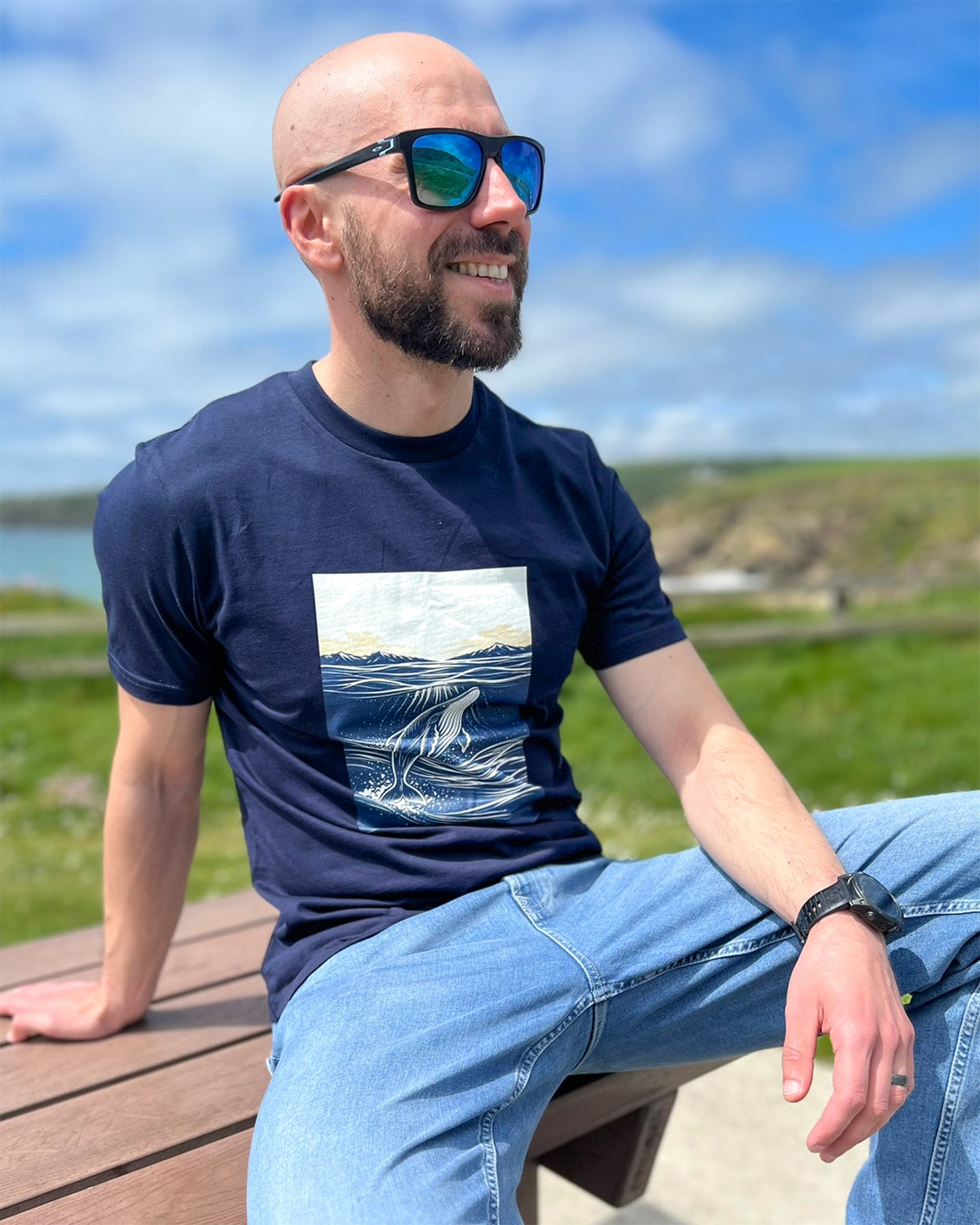 First Light Whale T-Shirt – Organic Cotton